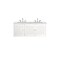 James Martin Vanities Athens 60in Double Vanity, Glossy White w/ 3 CM Eternal Jasmine Pearl Quartz Top E645-V60D-GW-3EJP - alternate 6